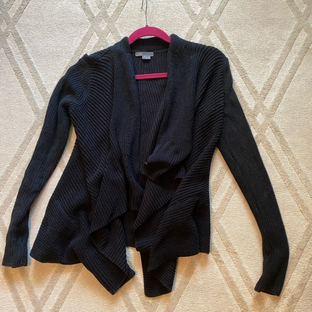 Vince black cardigan